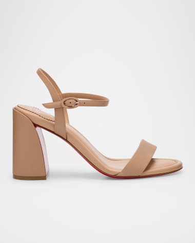 Christian Louboutin Miss Jane Red Sole Ankle-Strap Sandals
