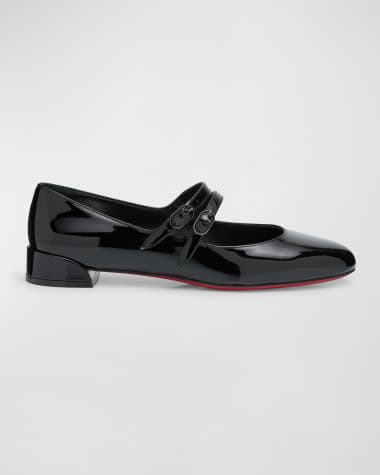 Christian Louboutin Sweet Jane Patent Red Sole Ballerina Flats