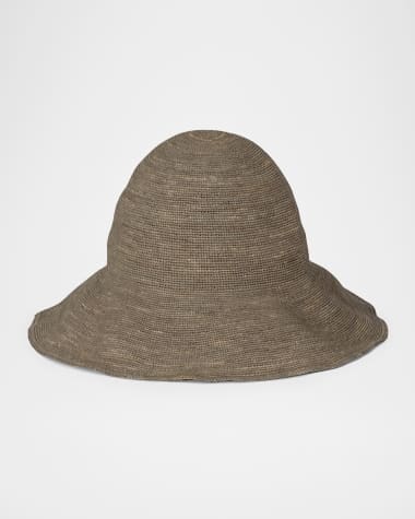 Janessa Leone Teagan Raffia Bucket Hat