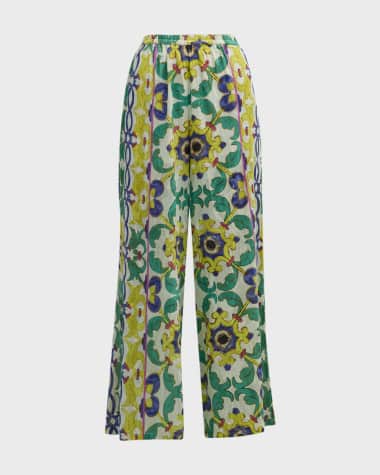 Mes Demoiselles Corvina Printed Wide-Leg Pants
