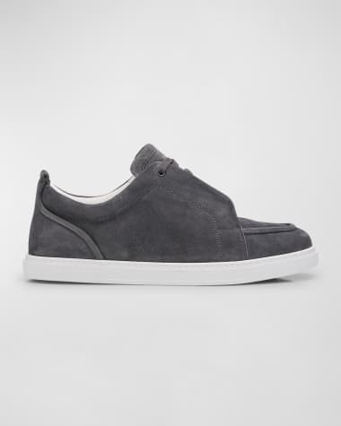 Grey suede christian louboutin mens clearance