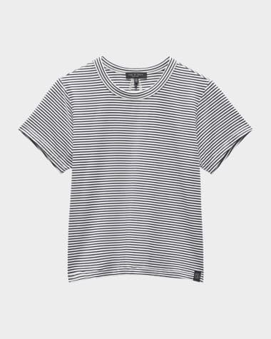 Rag & Bone Luca Striped Short-Sleeve Baby Tee