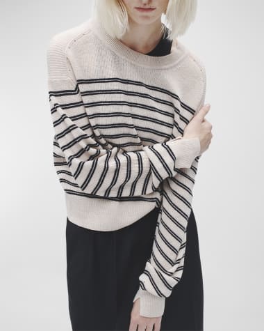 Rag & Bone Bree Striped Crewneck Sweater