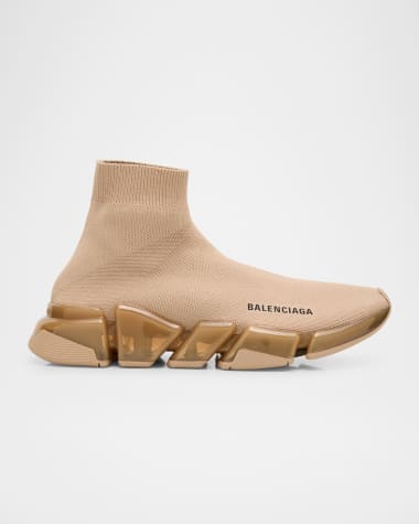 Balenciaga Speed 2.0 Knit Clear-Sole Sneakers