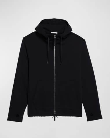 Helmut Lang Men's Soft Organic Cotton Zip Hoodie