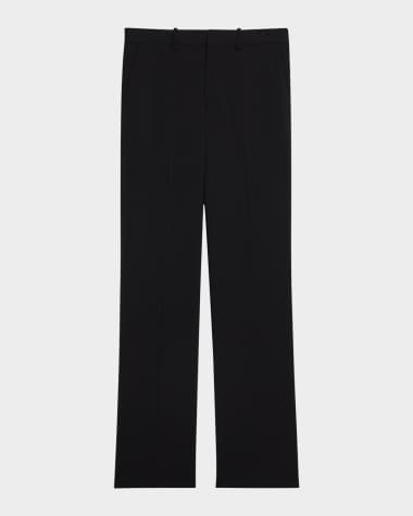 Helmut Lang Men's Straight-Leg Crepe Suit Pants