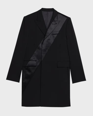 Helmut Lang Men's Tuxedo Car Coat