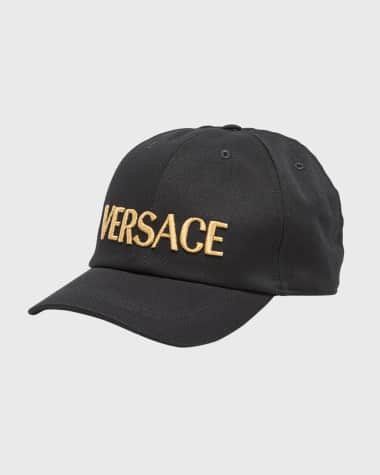 Versace Men's Embroidered Logo Baseball Cap