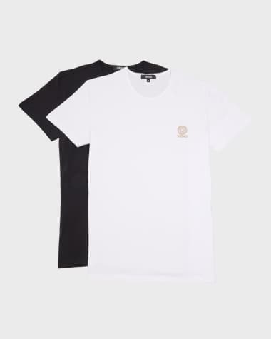 Versace Men's 2-Pack Cotton Logo T-Shirts
