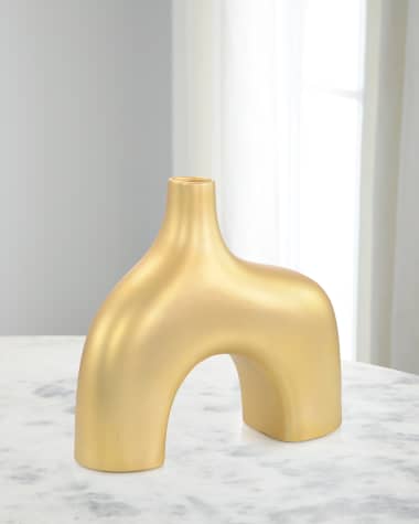 John-Richard Collection Large Enigma Vessel, Golden