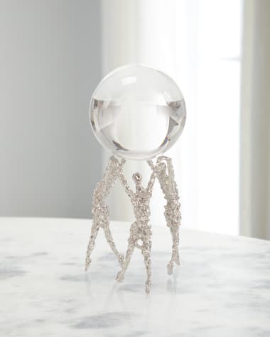 John-Richard Collection Trine Sculpture, Nickel