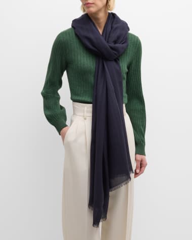 Loro Piana Jacquard Cashmere Maxi Stole