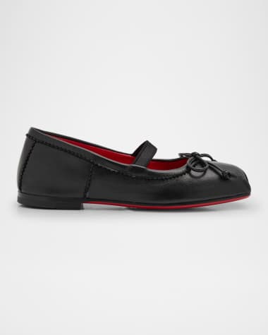 Christian Louboutin Girl's Leather Ballet Flats, Toddlers/Kids