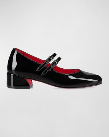 Christian Louboutin Girl's Jane Patent Leather Ballerina Shoes, Toddlers/Kids