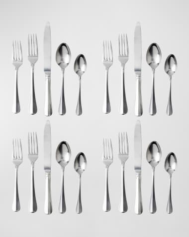 Juliska Bistro 20-Piece Flatware Set - Bright Satin