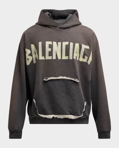 Balenciaga Men's Ripped Pocket Hoodie
