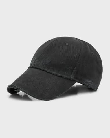 Balenciaga Men's Distressed Baseball Cap