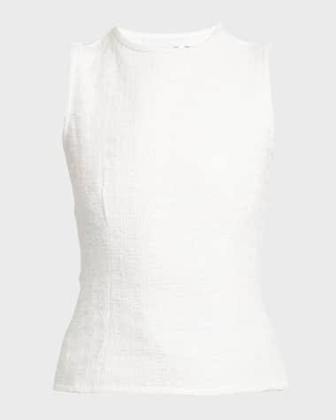 Proenza Schouler White Label Hazel Sleeveless Tweed Top