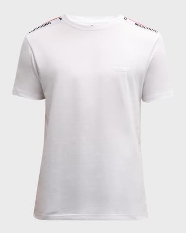 Moschino Men's Shoulder-Tape T-Shirt