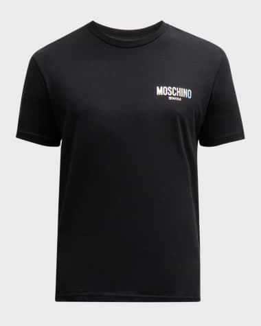 Moschino Men's Rainbow Swim Logo T-Shirt