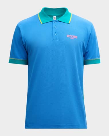 Moschino Men's Tipped Colorblock Polo Shirt