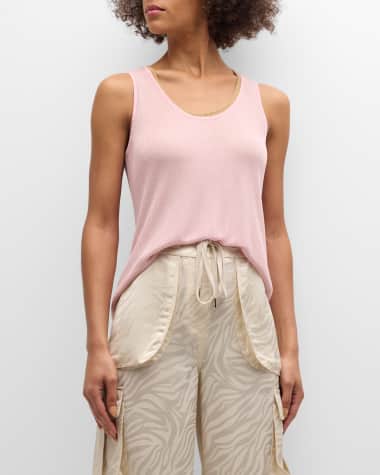 Le Superbe Airy Scoop-Neck Tank Top