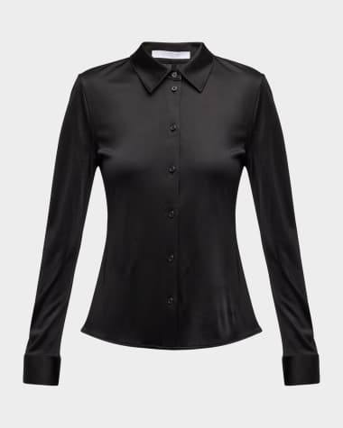 Helmut Lang Fluid Button-Front Shirt