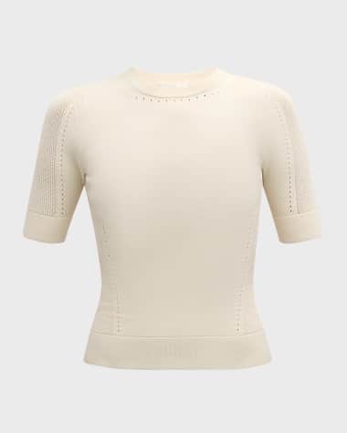 A.L.C. Nash Pointelle Knit Top
