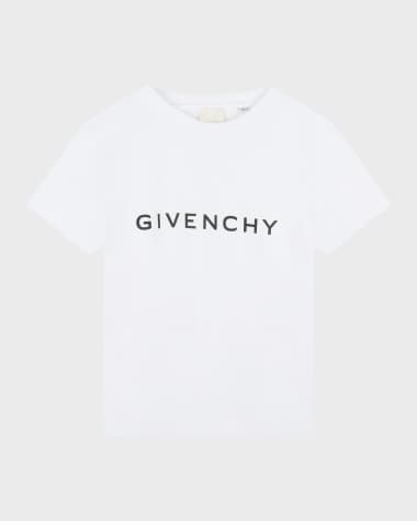 Givenchy Boy's Logo-Print Short-Sleeve Cotton Jersey T-Shirt, Size 4-6