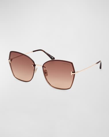 TOM FORD Nickie Metal Butterfly Sunglasses
