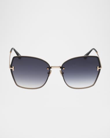 TOM FORD Nickie Metal Butterfly Sunglasses