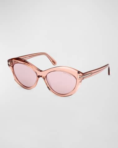 TOM FORD Toni Acetate Oval Sunglasses
