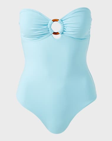 Melissa Odabash Barbuda Bandeau One-Piece Swimsuit