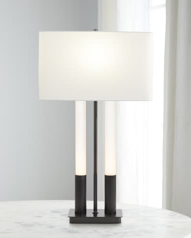 John-Richard Collection Gemini 3-Way Table Lamp, 32"