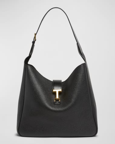 TOM FORD Monarch Medium Hobo Bag in Leather