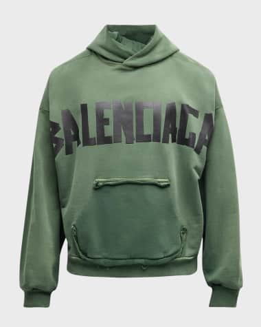 Balenciaga Men's Ripped Pocket Hoodie