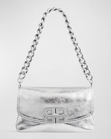 Balenciaga BB Soft Small Flap Metallic Bag