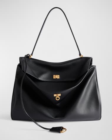 Balenciaga Rodeo Large Leather Satchel Bag