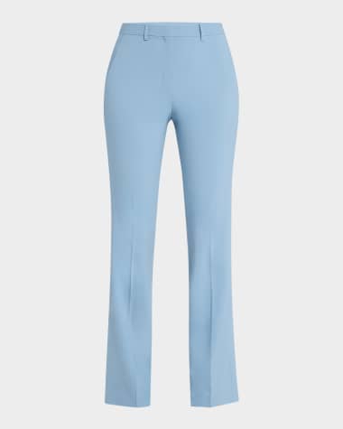 Theory Slim Full-Length Stretch Wool Trousers