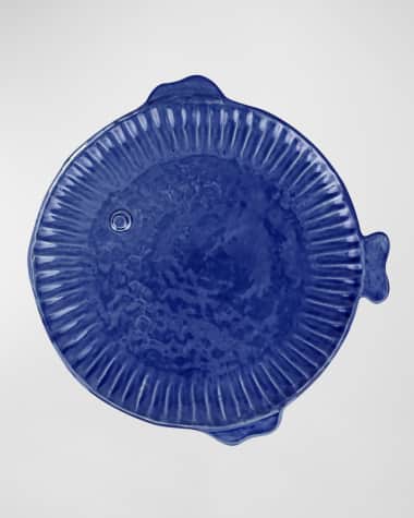 Vietri Pesce Serena Cobalt Dinner Plate