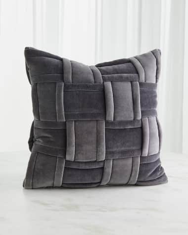 Global Views Woven Pillow, 20" Square