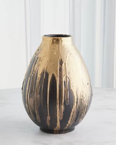 Global Views Cauldron Large Vase, 16"