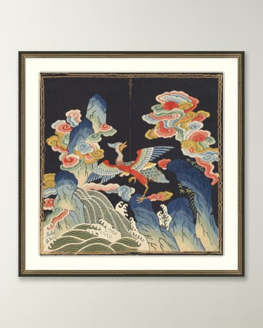 THE MET x Wendover "Rank Badge with Crane" Framed Giclee