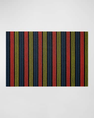 Chilewich Ribbon Stripe Indoor/Outdoor Shag Mat, 3' x 5'