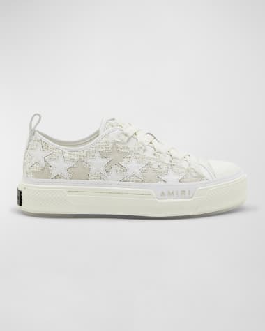 Amiri Stars Low-Top Mohair Canvas Sneakers