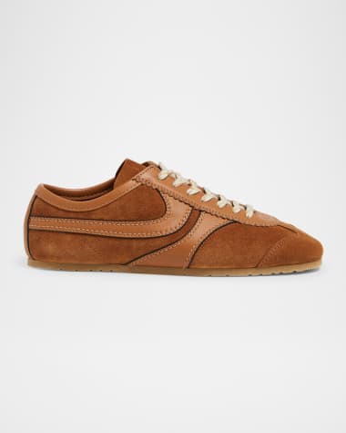Dries Van Noten Mixed Leather Retro Runner Sneakers