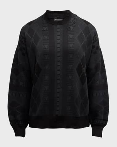 Balenciaga Men's Jacquard Crew Sweater