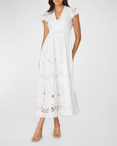 Shoshanna chantae best sale lace midi dress