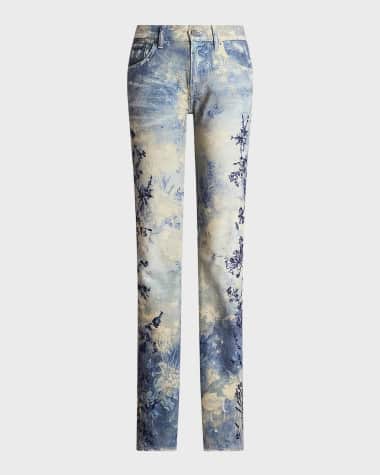 Ralph Lauren Collection Embellished 750 Straight Ankle Jeans