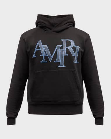 AMIRI Black Staggered Hoodie